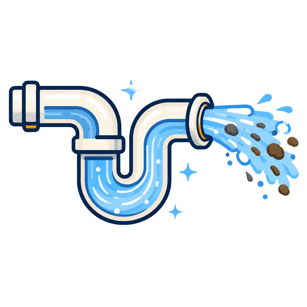 graphic of water in a pipe